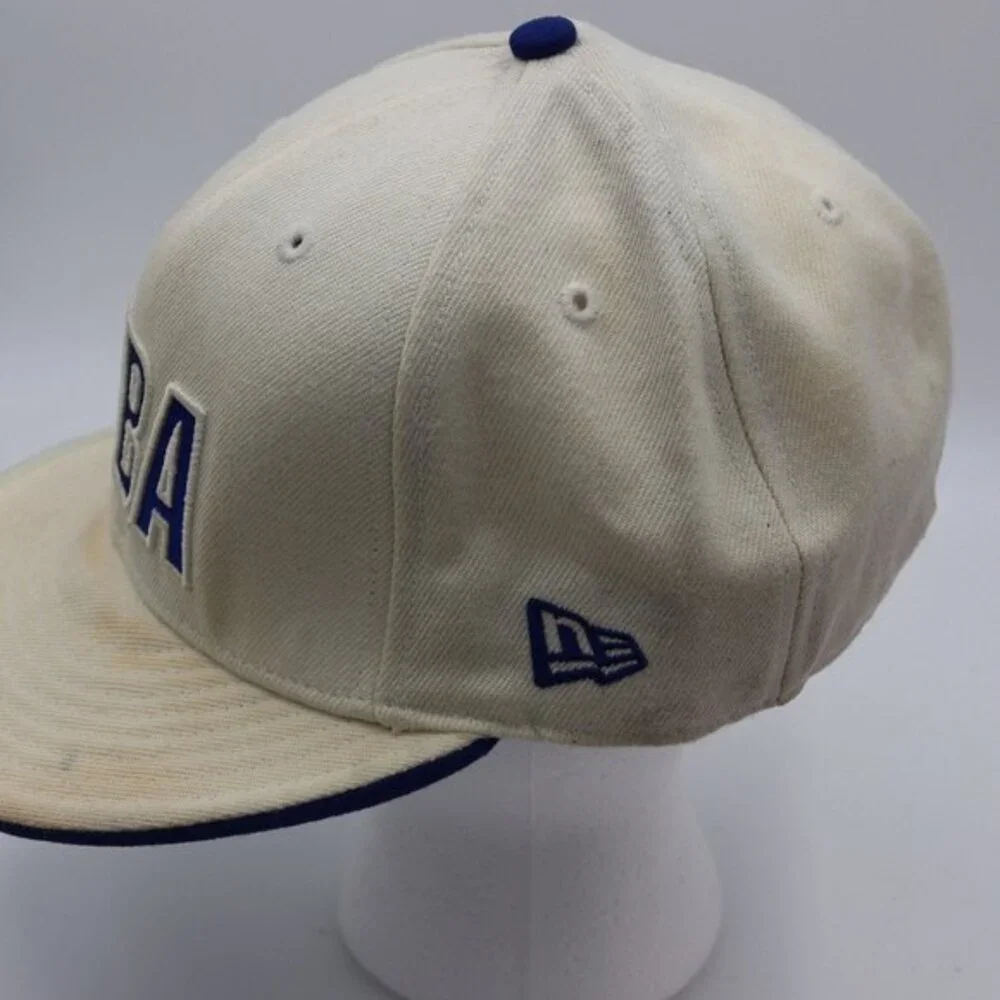 Vintage New Era NBA Fitted Hat Size 7 3/8 - Thrashed, Stained DIY Project Y2K
